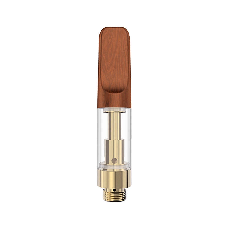Cartucho de madeira 1.6ohm da ponta CBD do cartucho descartável do furo de óleo 2.0mm*4 da entrada