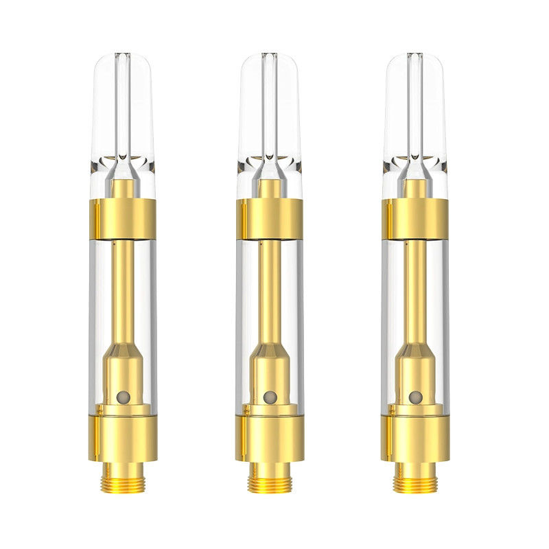 Venda a retalho 0,5 mL 0,8 mL 1,0 mL 510 recarregável Destilado Delta 8 9 THC Cartucho Fábrica Diretamente Com LOGO