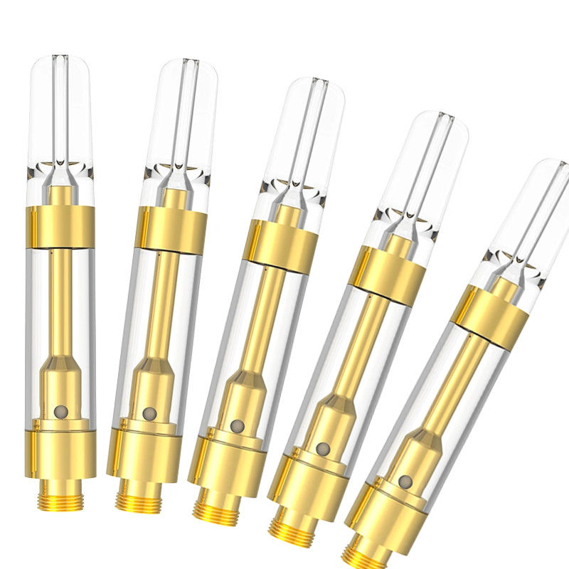 Venda a retalho 0,5 mL 0,8 mL 1,0 mL 510 recarregável Destilado Delta 8 9 THC Cartucho Fábrica Diretamente Com LOGO