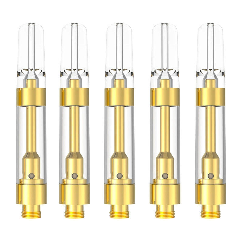 Venda a retalho 0,5 mL 0,8 mL 1,0 mL 510 recarregável Destilado Delta 8 9 THC Cartucho Fábrica Diretamente Com LOGO