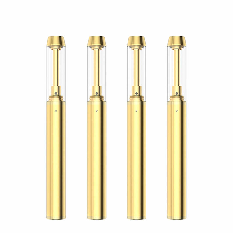 0.5/1.0/2.0mL Óleo de CBD de ponta de ouro Dispositivo de caneta de vapor com bobina cerâmica