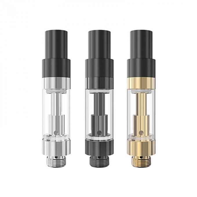 cartucho do óleo de 1000mg Cbd - bobina cerâmica, cor de Gold&Silver&Black, furo de óleo da entrada 2.0mm*4